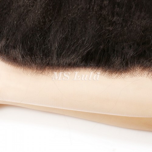 Virgin Human Hair Kinky Straight 13x4 13x6 Transparent Lace Frontal | Human Hair Wig | Lace Front